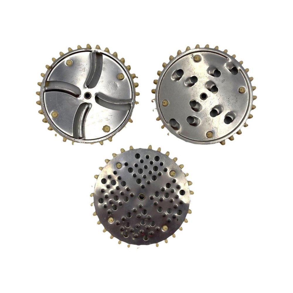 Gemco Set of 3 Replacement Blades for Manual Food Processor Fast Shipping